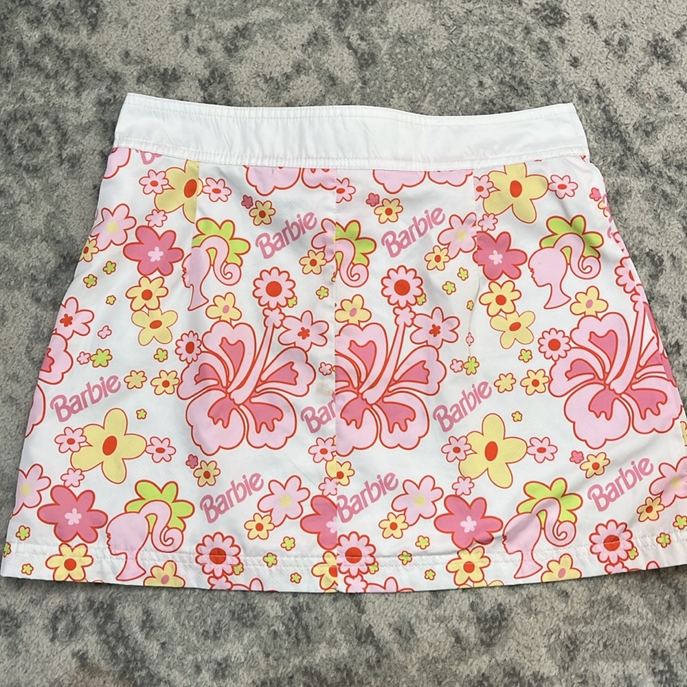 FOREVER 21 BARBIE HIBISCUS SWIM BEACH SKIRT MESH LINED Size XS - Picture 10 of 12